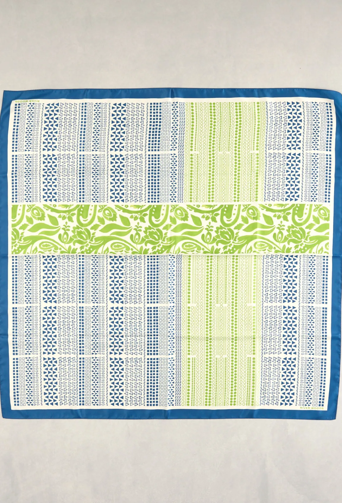 New River Woods Blauw/groene fantasiesjaal -
