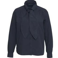 Best River Woods Blouse met sjaal in blauw -