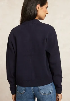 Clearance River Woods Bomber cardigan navy -