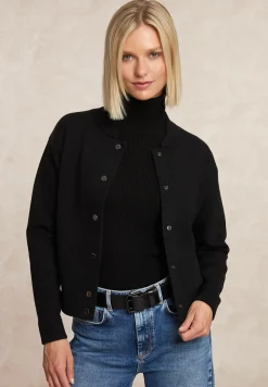 Fashion River Woods Bomber cardigan zwart -