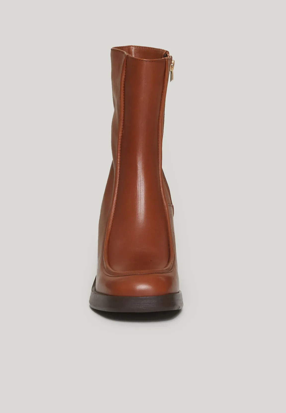 Discount River Woods Bruine lederen enkellaarzen hoge hak -