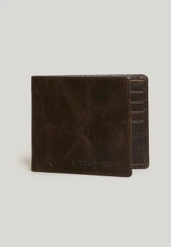 Fashion River Woods Bruine lederen portemonnee -