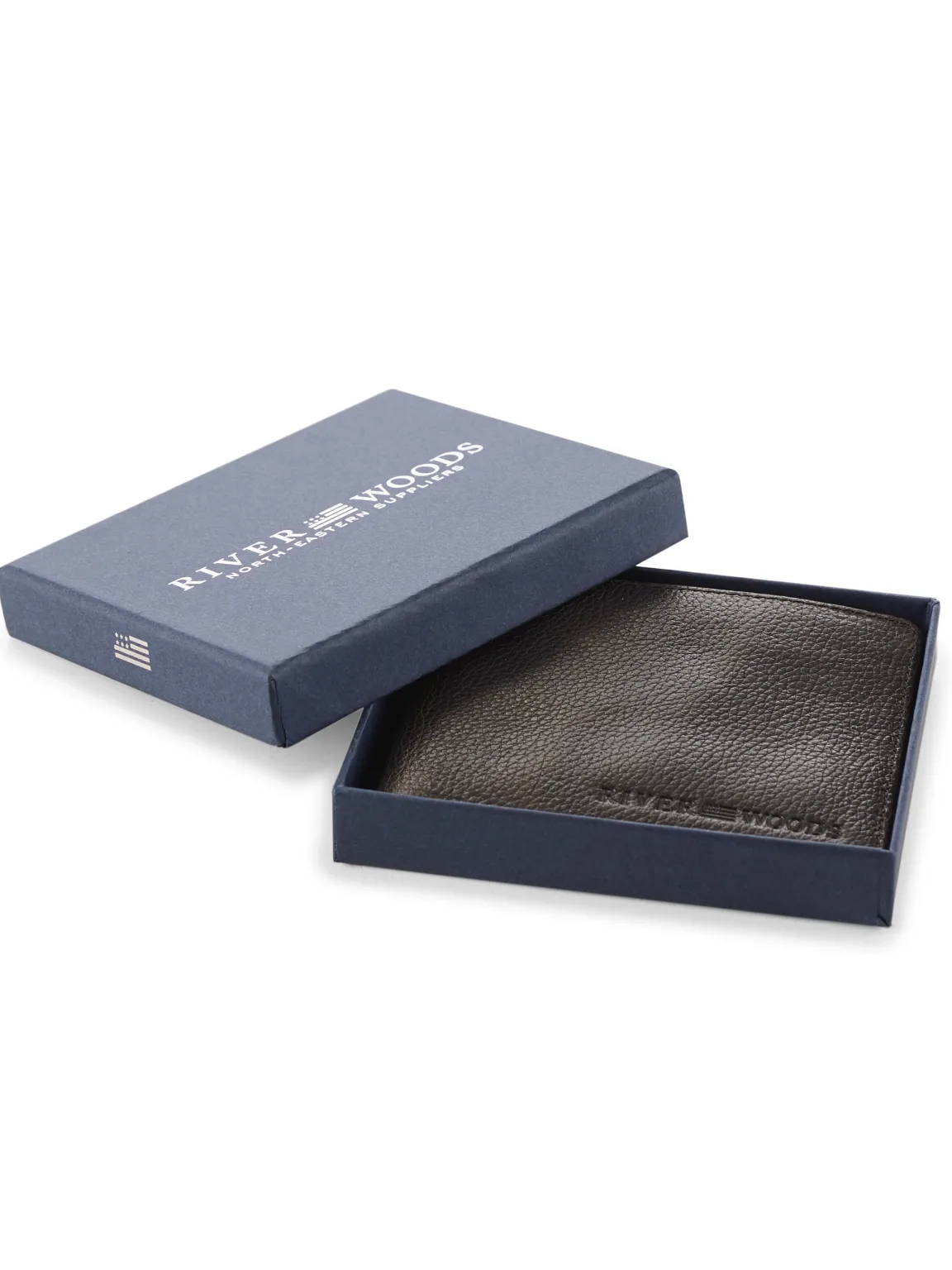 Fashion River Woods Bruine lederen portemonnee -