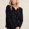 Clearance River Woods Cardigan ropgestikte zakken navy -