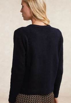 Clearance River Woods Cardigan ropgestikte zakken navy -