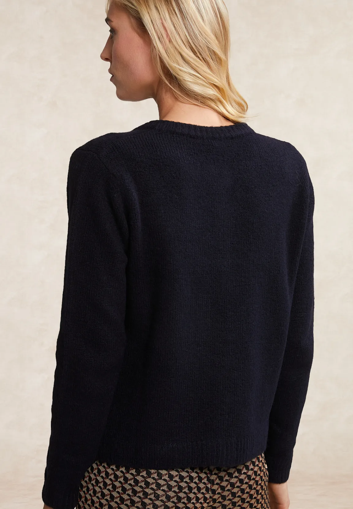 Clearance River Woods Cardigan ropgestikte zakken navy -