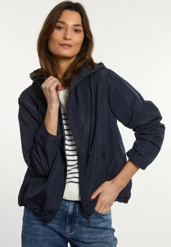New River Woods Cropped jas met kap navy -