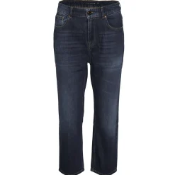 Online River Woods Cropped mid waist blauwe jeans -