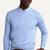 Outlet River Woods Custom fit basic merinotrui ronde hals sky mix -