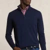 Discount River Woods Custom fit basic merinotrui halve rits moonlight mou -