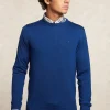 Fashion River Woods Custom fit basic merinotrui ronde hals lake -