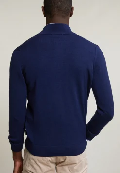Outlet River Woods Custom fit basic merinotrui dk royal blue mix -