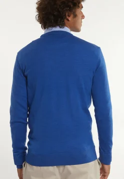 Clearance River Woods Custom fit basic merinotrui ronde hals gloaming mix -