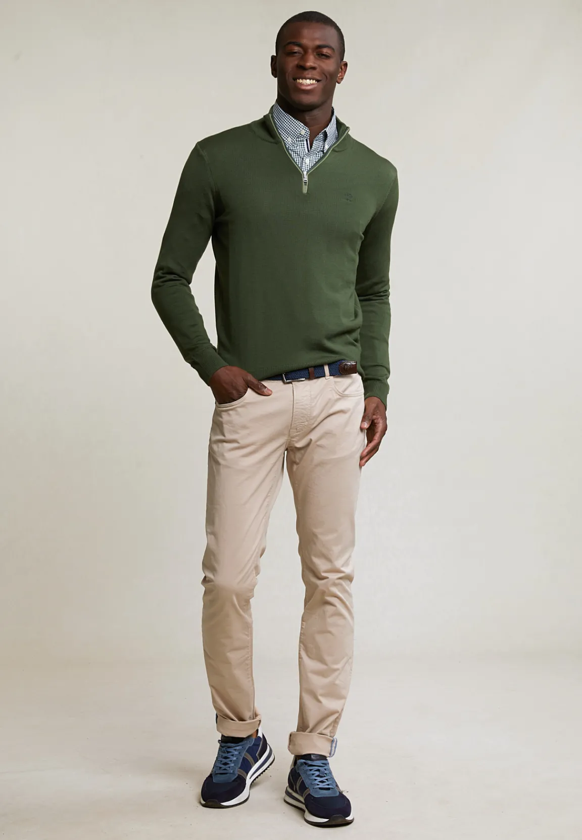 New River Woods Custom fit basic merinotrui forest -