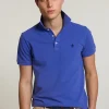 Sale River Woods Custom fit basic pima katoen polo reef blue -
