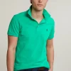 New River Woods Custom fit basic pima katoen polo jungle green -