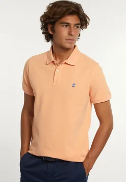 Sale River Woods Custom fit basic pima katoen polo mandarin -