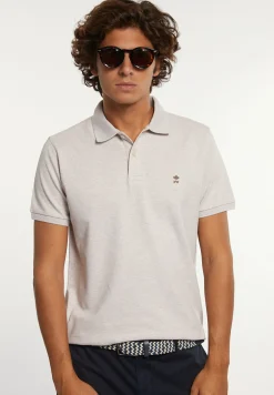 Sale River Woods Custom fit basic pima katoen polo linen mix -