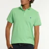 Hot River Woods Custom fit basic pima katoen polo lime -