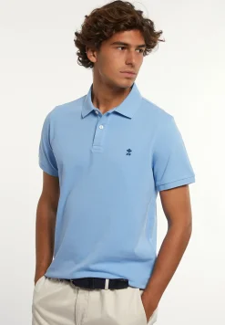 Best River Woods Custom fit basic pima katoen polo porcelaine -