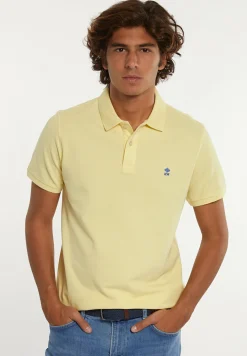 Fashion River Woods Custom fit basic pima katoen polo banana -