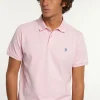 New River Woods Custom fit basic pima katoen polo flamingo -