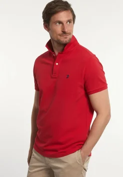 Outlet River Woods Custom fit basic pima katoen polo poppy red -