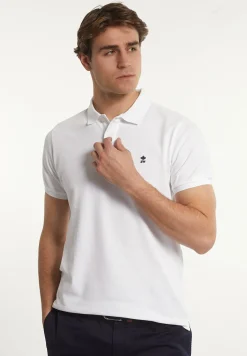Best River Woods Custom fit basic pima katoen polo wit -