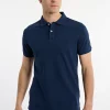 Clearance River Woods Custom fit basic pima katoen polo twilight mix -
