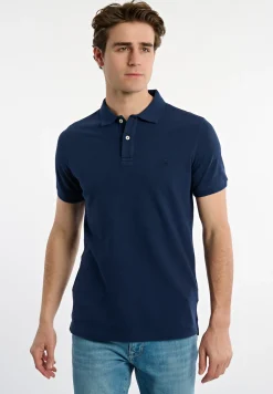 Clearance River Woods Custom fit basic pima katoen polo twilight mix -