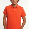 Hot River Woods Custom fit basic pima katoen polo orange -
