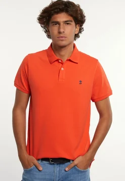 Hot River Woods Custom fit basic pima katoen polo orange -