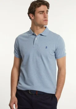 Fashion River Woods Custom fit basic pima katoen polo soft frost mix -