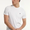 Clearance River Woods Custom fit basic pima katoen T-shirt wit -