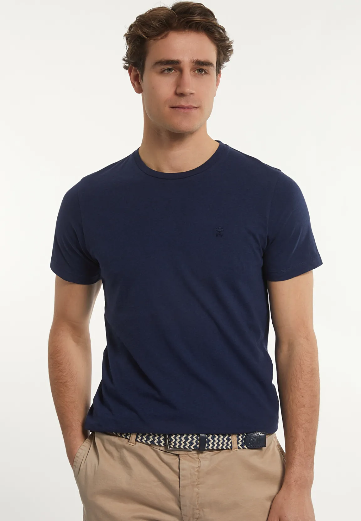 Best River Woods Custom fit basic pima katoen T-shirt twilight mix -