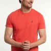 Hot River Woods Custom fit basic pima katoen T-shirt punch -