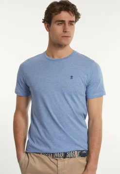 Sale River Woods Custom fit basic pima katoen T-shirt oase mix -