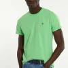 New River Woods Custom fit basic pima katoen T-shirt lime -