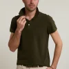 Best River Woods Custom fit basic pima katoen polo forest mix -