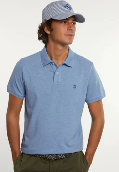 Outlet River Woods Custom fit basic pima katoen polo oase mix -