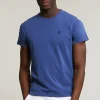 Sale River Woods Custom fit basic pima katoen T-shirt ronde hals denim mix -