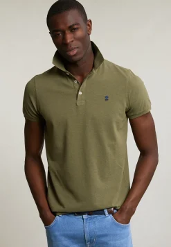 Fashion River Woods Custom fit basic pima katoen polo jeep mix -