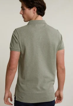 Outlet River Woods Custom fit basic pima katoen polo safari mix -