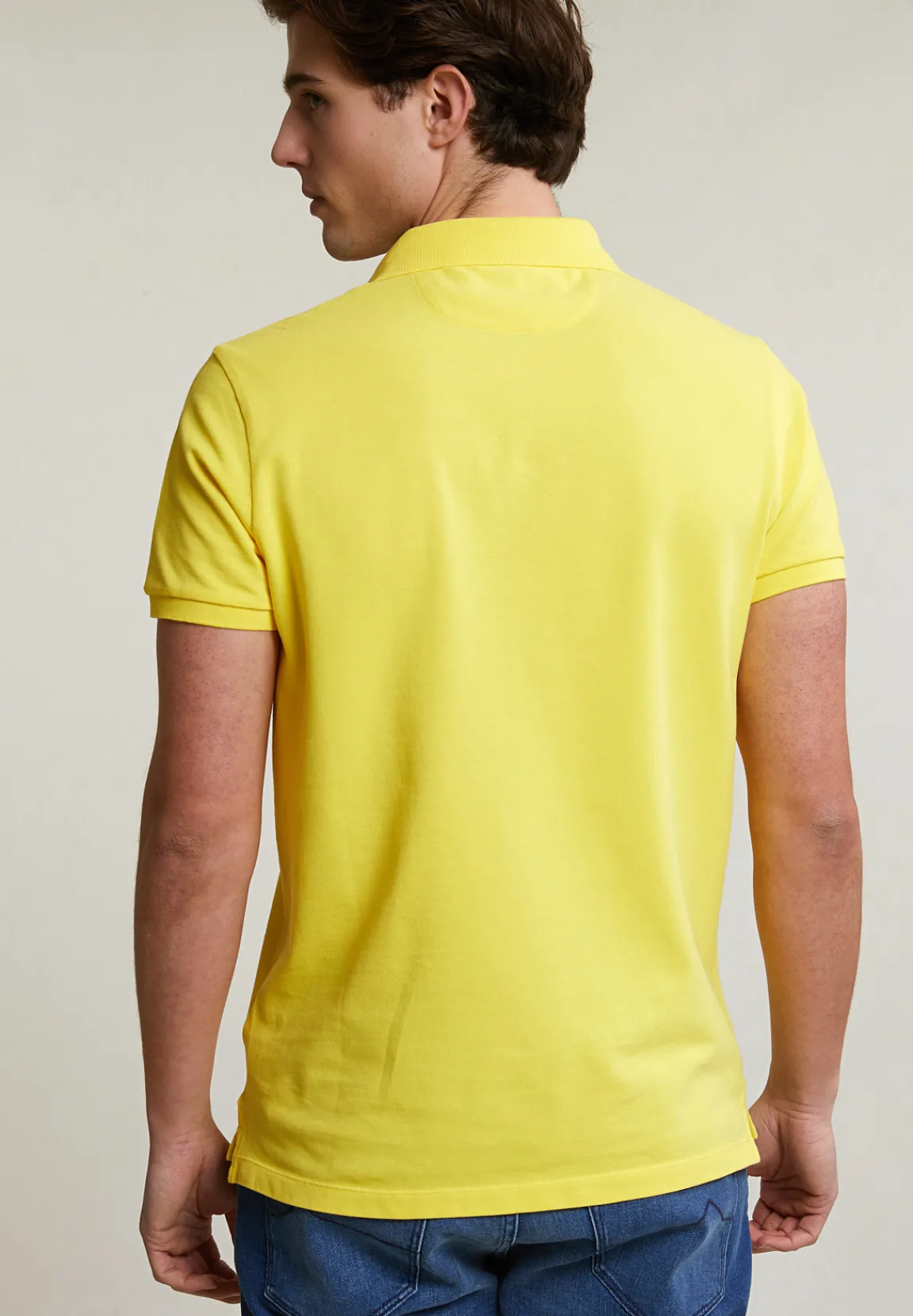 Best River Woods Custom fit basic pima katoen polo lemonade -