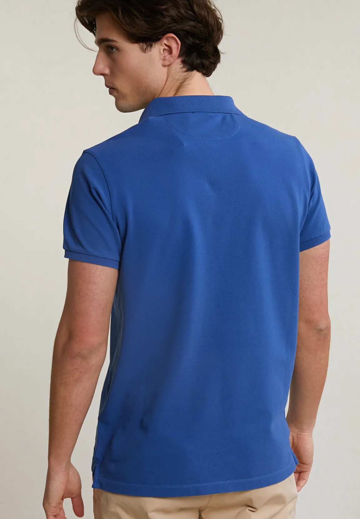 Clearance River Woods Custom fit basic pima katoen polo hamptons blue -