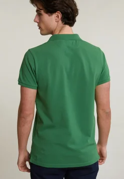 New River Woods Custom fit basic pima katoen polo belize green -