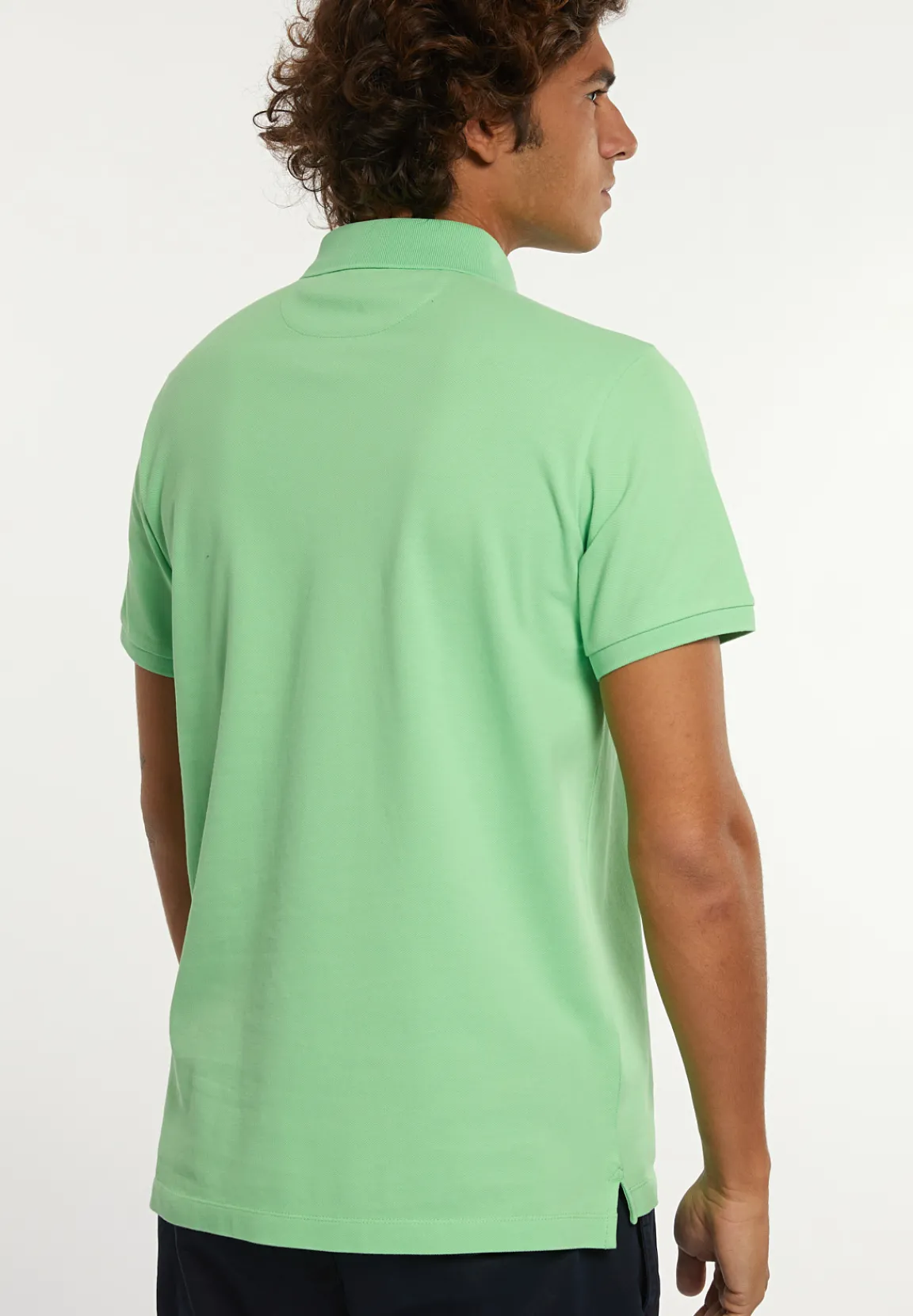 Hot River Woods Custom fit basic pima katoen polo lime -