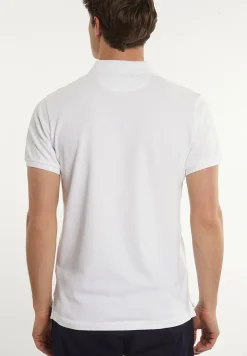 Best River Woods Custom fit basic pima katoen polo wit -