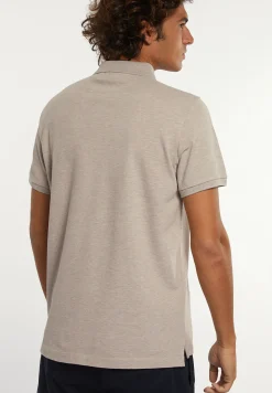 Online River Woods Custom fit basic pima katoen polo sand mix -