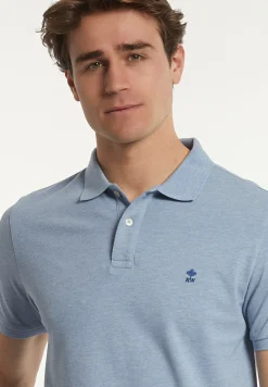 Fashion River Woods Custom fit basic pima katoen polo soft frost mix -
